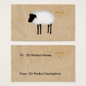 Étiquette produit mouton (Devant & derrière)