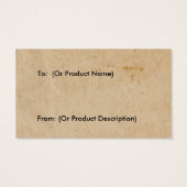 Étiquette produit mouton (Dos)