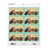 Étiquette Produits frais Paquet de variété (Feuille entière)