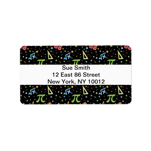 Étiquette Professeur de mathématiques - Mathématiques Geek d (Devant)