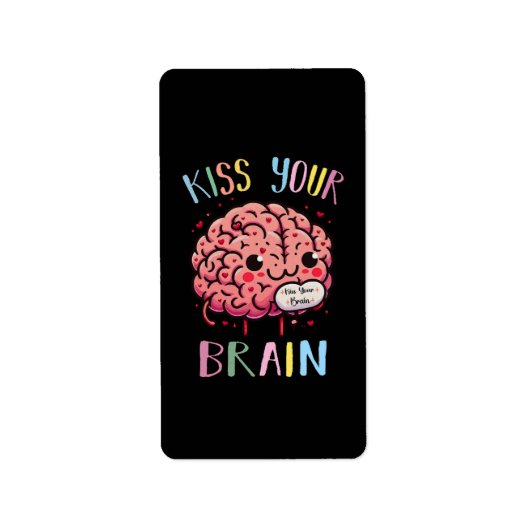Étiquette Professeur Kiss Your Brain (Devant)