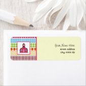 Étiquette Professeur Pois multicolore à l'école (En situation)