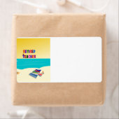 Étiquette Professeur retraité, Amusant au soleil (En situation)