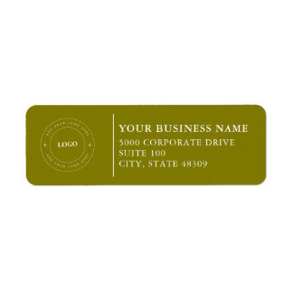 Étiquette Professional Business Logo Return Address Label