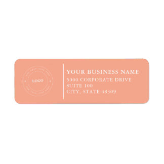 Étiquette Professional Business Logo Return Address Label
