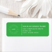 Étiquette  Professional Business Logo  Return Address Label (En situation)