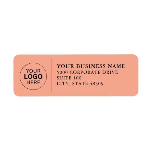 Étiquette  Professional Business Logo  Return Address Label (Devant)