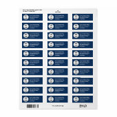 Étiquette Professional Modern Bold Color Custom Logo (Feuille entière)