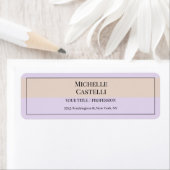 Étiquette Professional Unique Classical Simple (En situation)