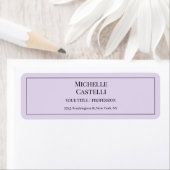 Étiquette Professionnel Unique Classique Simple (En situation)