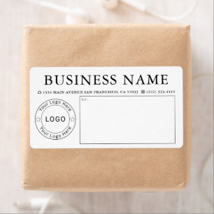 Étiquette professionnelle d'expédition de logo