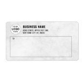 Étiquette professionnelle d'expédition de logo (Devant)