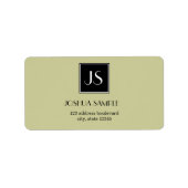 Étiquette Professionnellement simple (Devant)