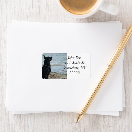 Étiquette Profil Alsacien Noir (En situation)