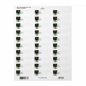 Étiquette Profil de Bagpiper (Feuille entière)