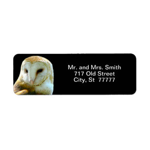 Étiquette Profil de fin de hibou de grange