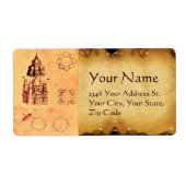 ÉTIQUETTE PROJET ARCHITECTURAL DE RENAISSANCE,ARCHITECTE (Devant)