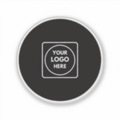 Étiquette promo QR code en vinyle transparent avec (Devant)