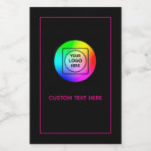 Étiquette promo texte logo minimaliste moderne (Étiquettes simples)