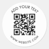 Étiquette promotionnelle de code QR professionnell (Devant)