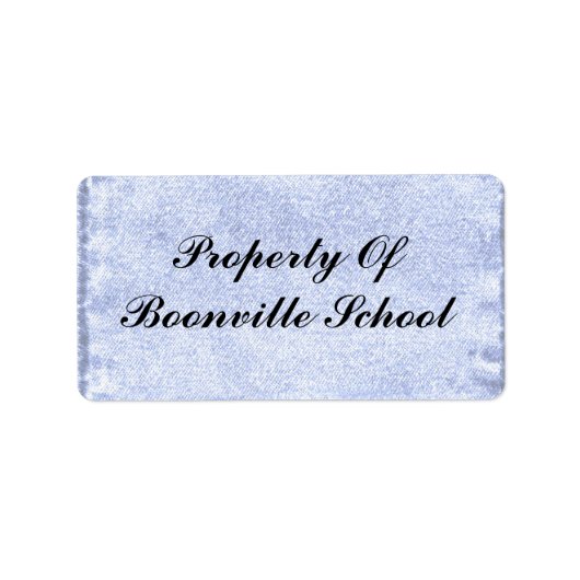 ÉTIQUETTE PROPRIÉTÉ DE (Devant)