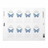 Étiquette propriété de Boho Butterfly (Feuille entière)