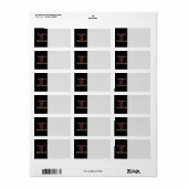 Étiquette Protected by witchcraft (Feuille entière)