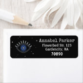 Étiquette Protection des yeux bleus contre les mauvaises éne (En situation)