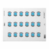 Étiquette Protéger notre belle Marbre Bleu (Feuille entière)