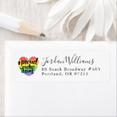 Étiquette Proud (En situation)