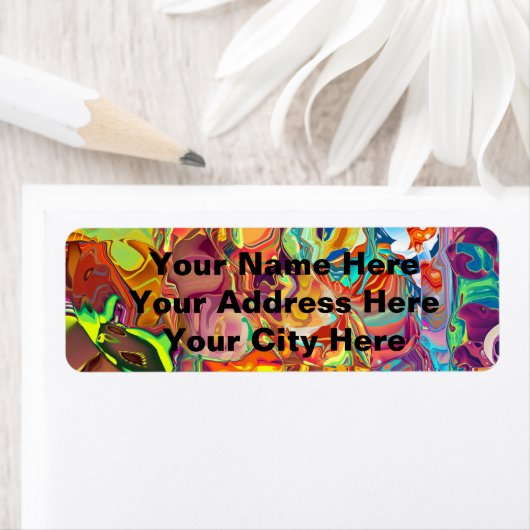 Étiquette Psychédélique (En situation)