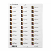 Étiquette Psychedlic NYC : Chrysler Building Top Closeup #1 (Feuille entière)