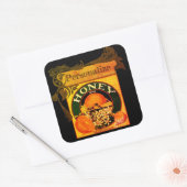 étiquette publicitaire miel vintage et oranges (Enveloppe)