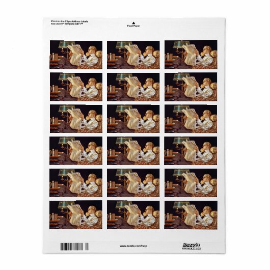 Étiquette Publicité américaine, chemise Arrow Colars, 1914 (Feuille entière)