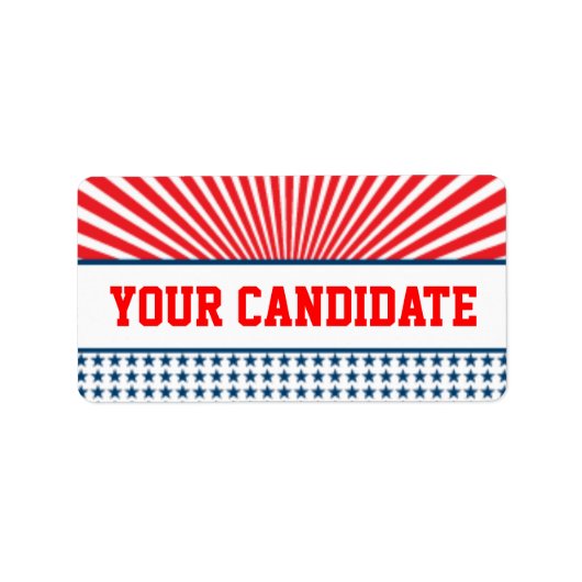 Étiquette Publicité de campagne (Devant)