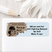 Étiquette Publicité de cru de membre d'équipage (En situation)