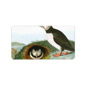 Étiquette Puffin de John James Audubon (Devant)