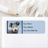 Étiquette Pumi Peinture - Cute Original Chien Art (En situation)