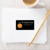 Étiquette Pumpkin Halloween Candy Bucket Trick Or Treat (En situation)