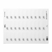 Étiquette Puppy Dog Cupid Angel (Feuille entière)