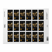 étiquette PURE MAPLE SYRUP modifiable avec feuille (Feuille entière)