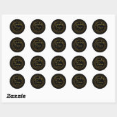 Étiquette Purim Paillettes d'Or (Feuille)