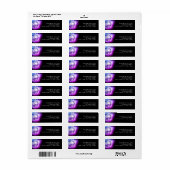 Étiquette Purple 60e anniversaire Disco Ball 70's (Feuille entière)