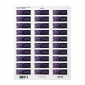 Étiquette Purple Lilac Flowers Adresse de retour (Feuille entière)