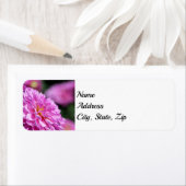 Étiquette Purple Summer Dahlia Adresse (En situation)