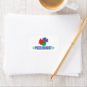 Étiquette Puzzle amusant (En situation)