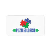 Étiquette Puzzle amusant (Devant)