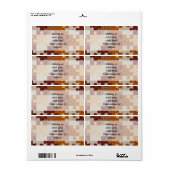 Étiquette Puzzle en bois (Feuille entière)