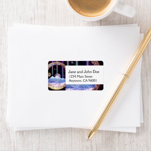 Étiquette Pyramides et planète Terre (En situation)