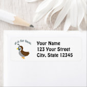 Étiquette Q est pour Quail (En situation)